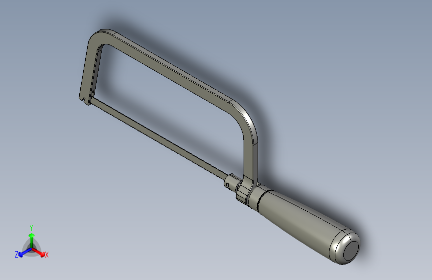 Y7194-锯+saw-frame+CREO+STP