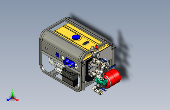 Y7238-发电机组+heat-electric-generator+SW+STP