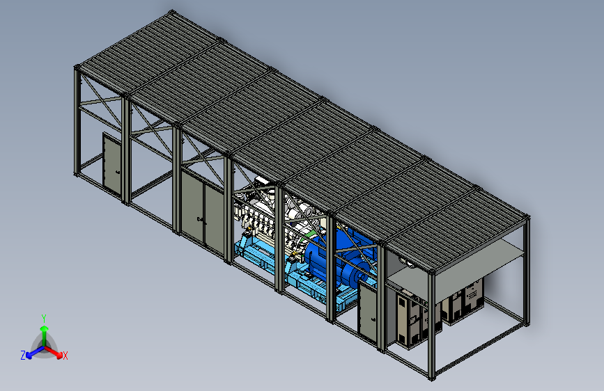Y7261-发电机组+EDG+modular+canopy+STP+X_B