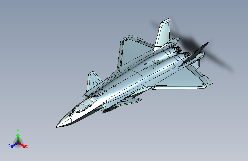 Y7291-战斗机+j20+stealth-fighter+SW+STP+IGS