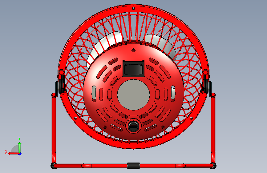 Y6619-风扇+desk-fan+SW 背面视图