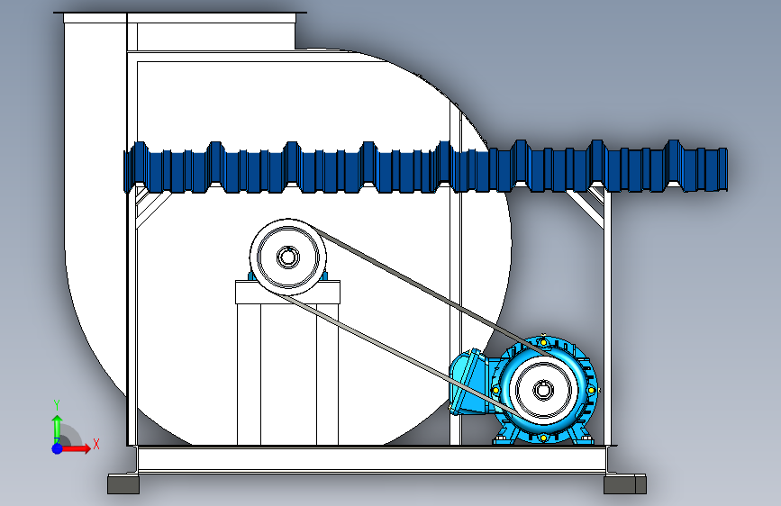 Y6623-风扇+extractor-para-colector+SW+STP 正面视图