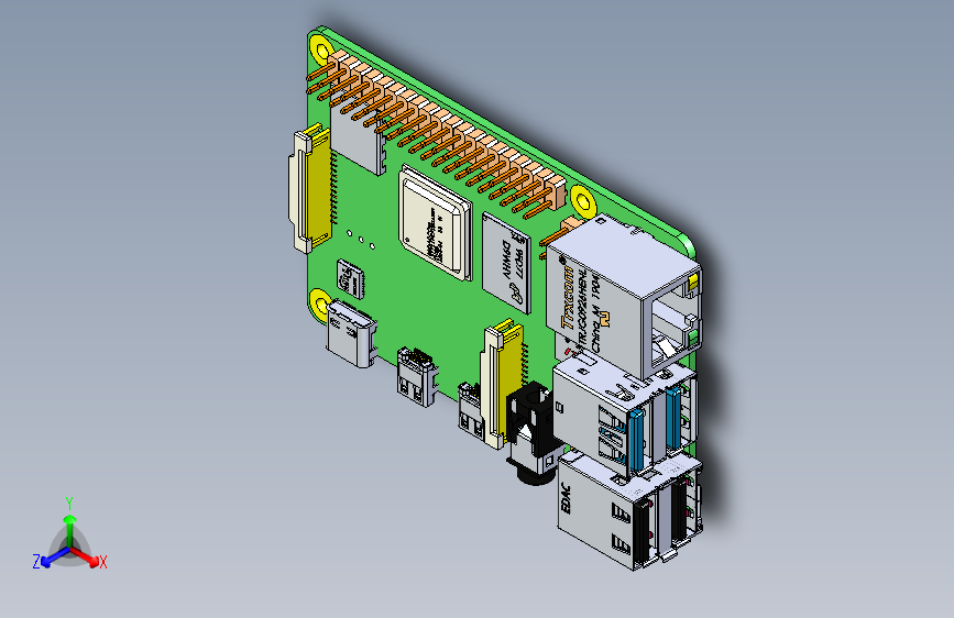 Y6698-树莓派+Raspberry_Pi_4_model_B+SW+STP