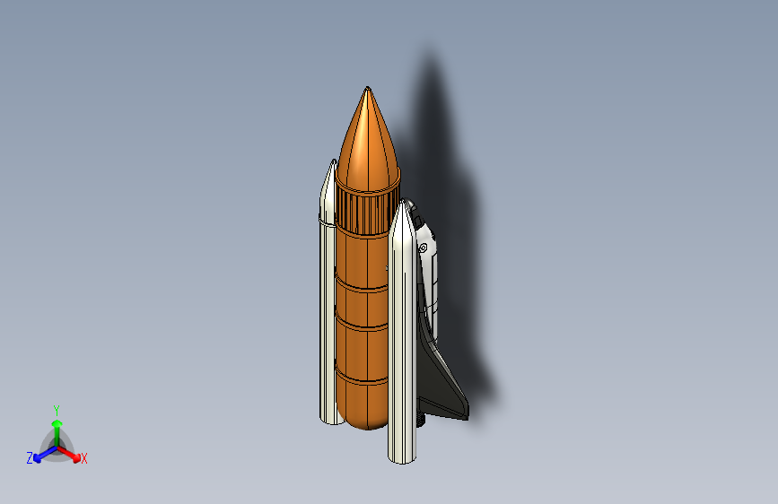 Y6700-火箭+discovery-space-shuttle+STP