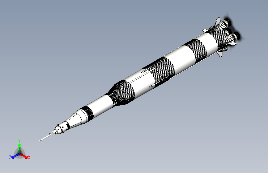 Y6711-火箭+Saturn+V+SW