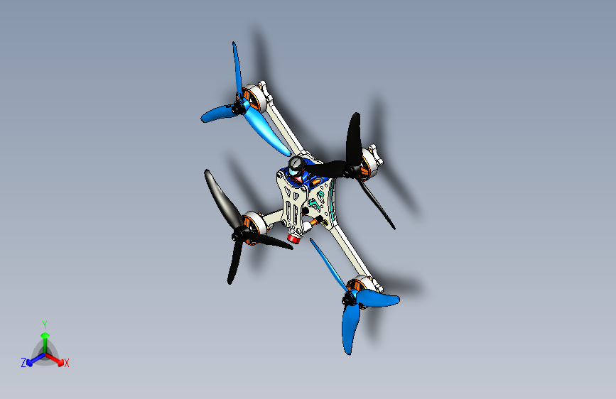 G00765-FPV+5.1英寸赛车无人机+192mm-无人机