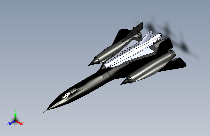 G00830-SR-71+黑鸟-无人机