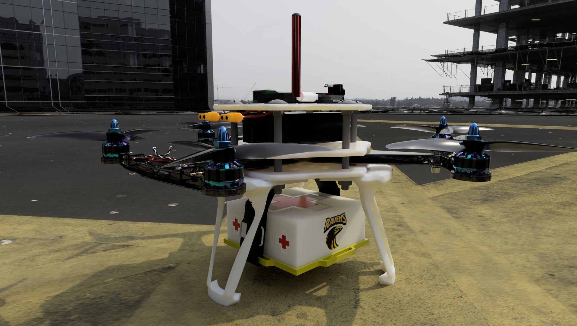 G00896-带有效负载的多旋翼无人机-无人机