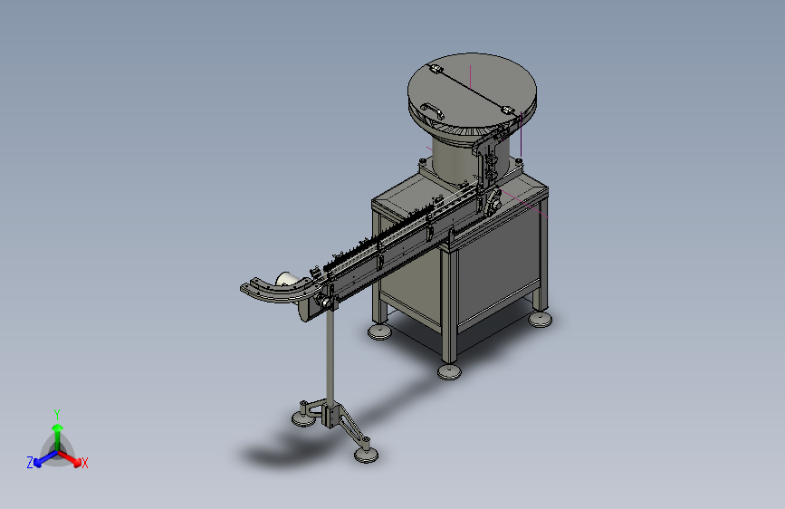 铝罐给料机3D图纸 H821 非标自动化设备3D图纸3D模型