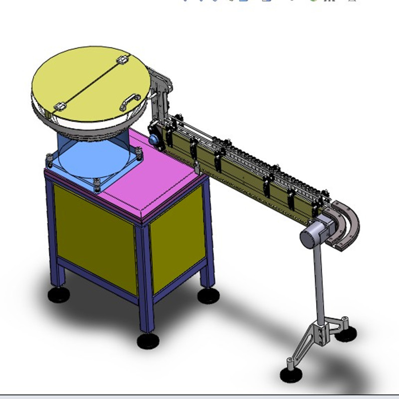 铝罐给料机3D图纸 H821 非标自动化设备3D图纸3D模型