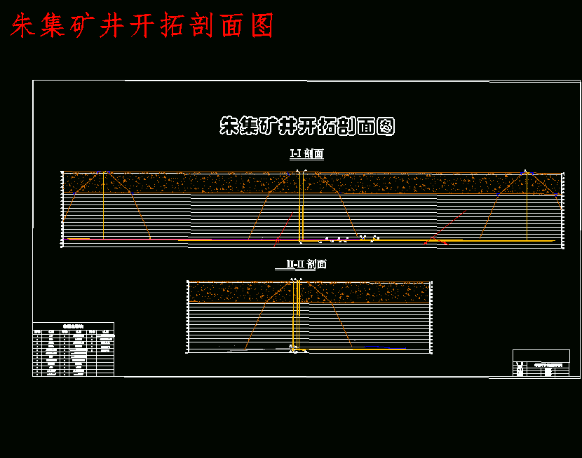 朱集东煤矿井田0.45Mta新井设计含5张CAD图