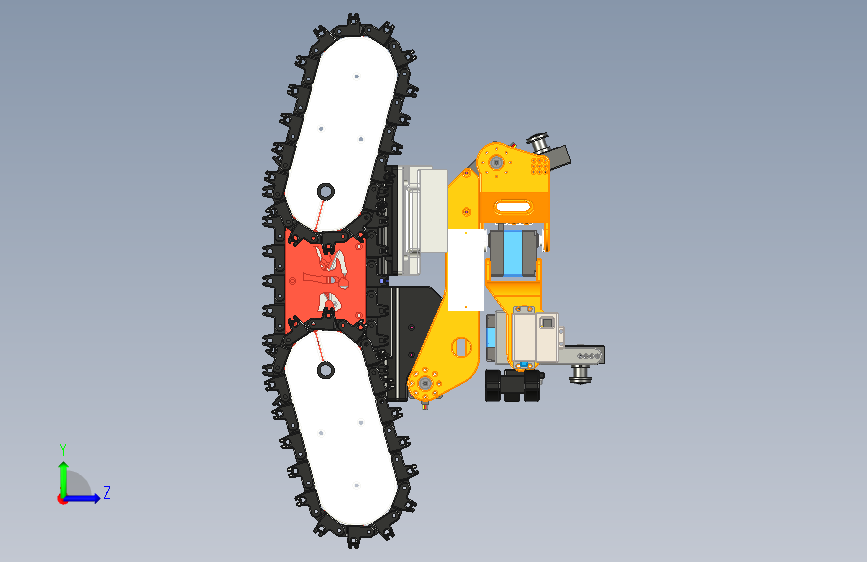 2024履带车3D图纸+STEP格式 左侧视图