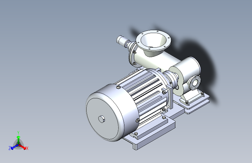 S0657-大学设计时导师给的齿轮泥浆泵的全套零件图三维SW模型