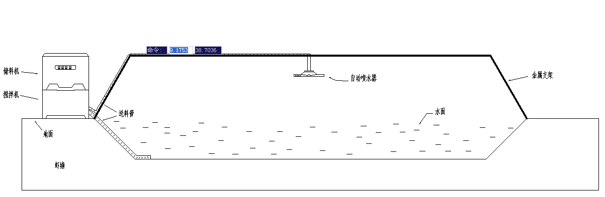 S1291-池塘自动喂养机及三维造型(sw12+说明书+cad)