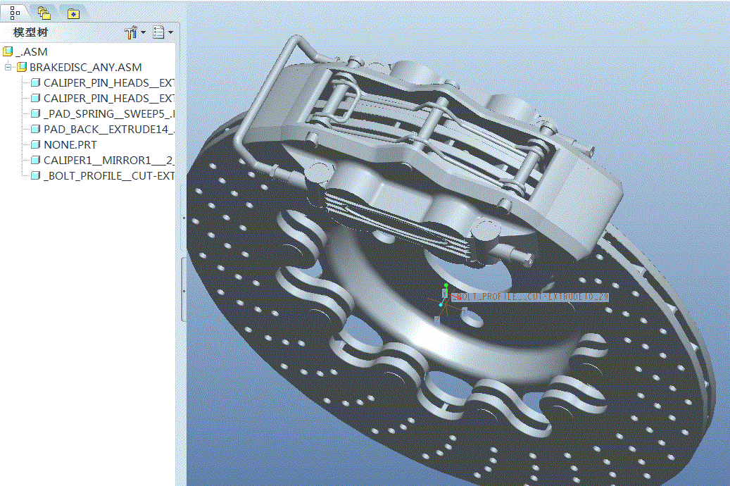 S1328-汽车盘式制动器设计三维SW模型+CAD+说明书