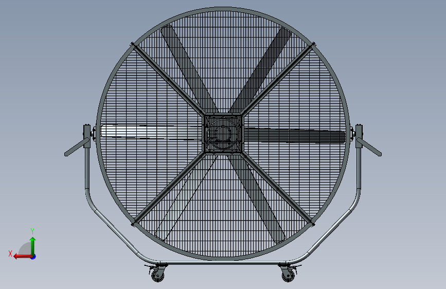 工业大型排风扇（三维+二维） 格式：X_T STP SW UG CAD-DWG_SOLIDWORKS 2016_模型图纸下载 – 懒石网