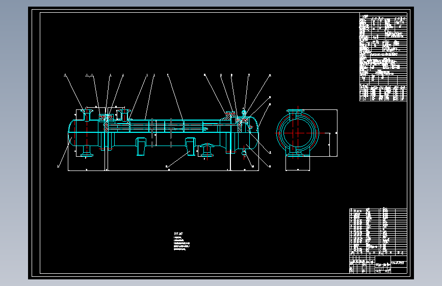 F320浮头式换热器设计含10张CAD图