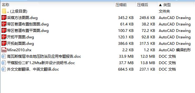 平煤股份二矿1.2Mta新井设计含5张CAD图