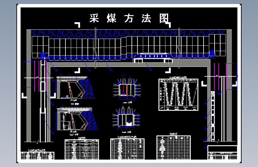 姚桥矿1.2Mta新井设计含5张CAD图-采矿工程