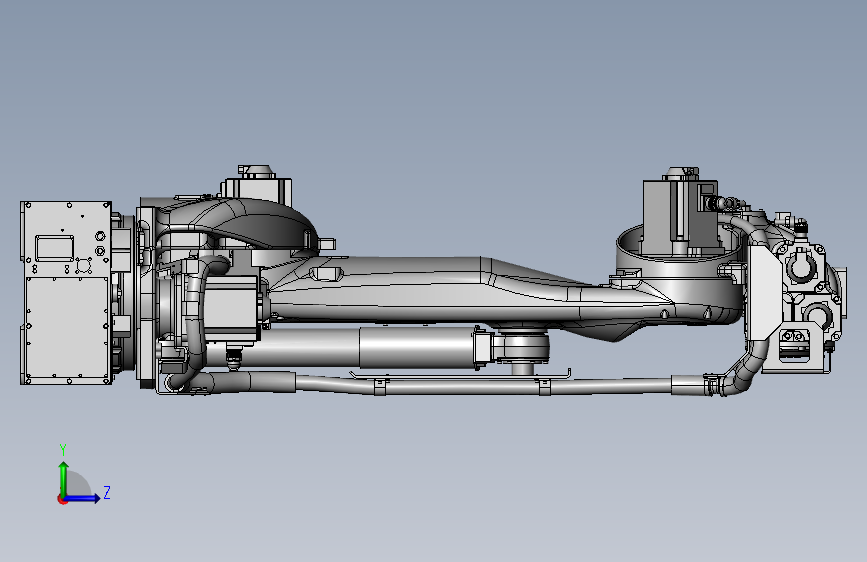 MOTOMAN GP225 搬运机器人__GP系列 左侧视图