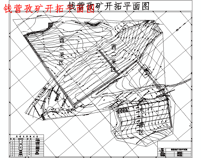 钱营孜煤矿1.8 Mta新井设计含5张CAD图