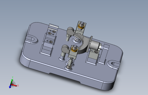 离合器接合叉铣叉部装配图、Solidworks三维设计