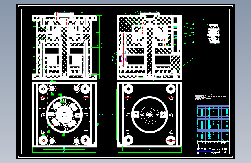 分油套注塑模具设计[12张CAD图纸]
