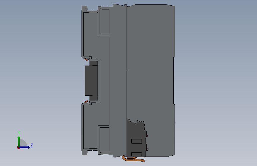 AXC 1050 XC__控制器 左侧视图