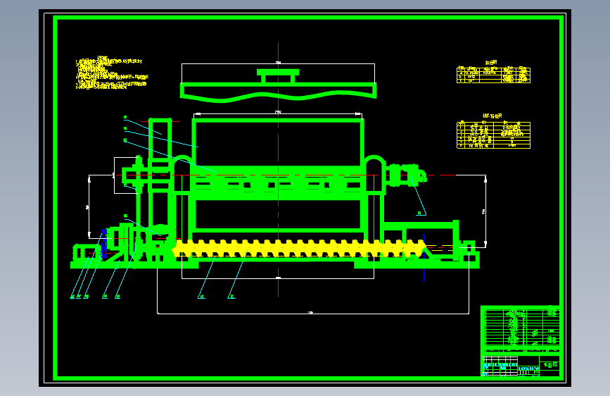 粉末干燥机的设计含6张CAD图