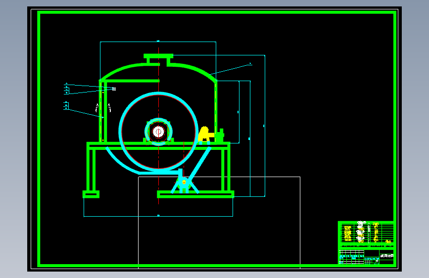 粉末干燥机的设计含6张CAD图