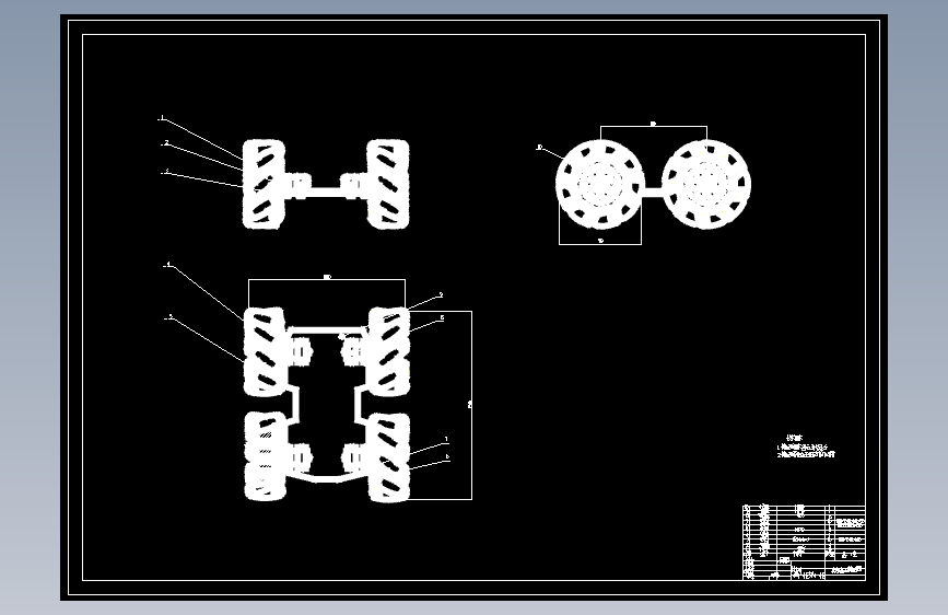 基于麦克纳姆轮的全方位机器人移动底盘的设计含8张CAD图
