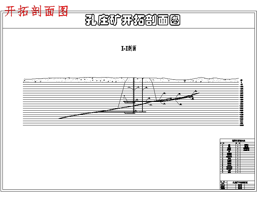 孔庄煤矿2.4Mta新井设计含5张CAD图-采矿工程