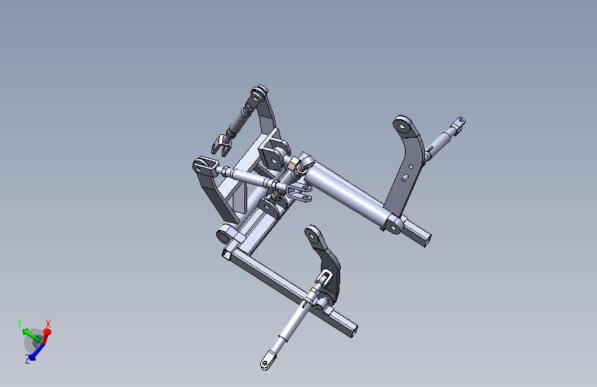 拖拉机悬挂三维模型