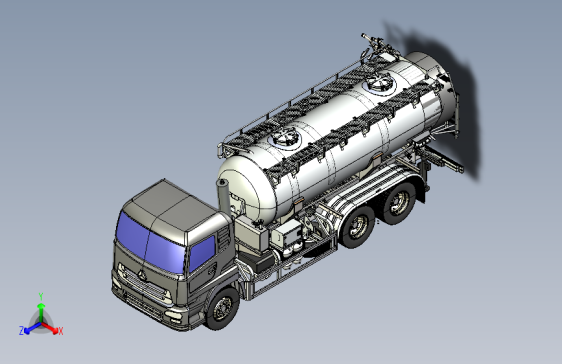 D1551-粉粒物料运输车总成三维模型三维Step无参==1138609=600