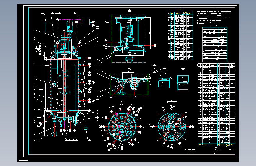 Z2477-30立方米聚合釜总装配图+CAD图纸==724459=80