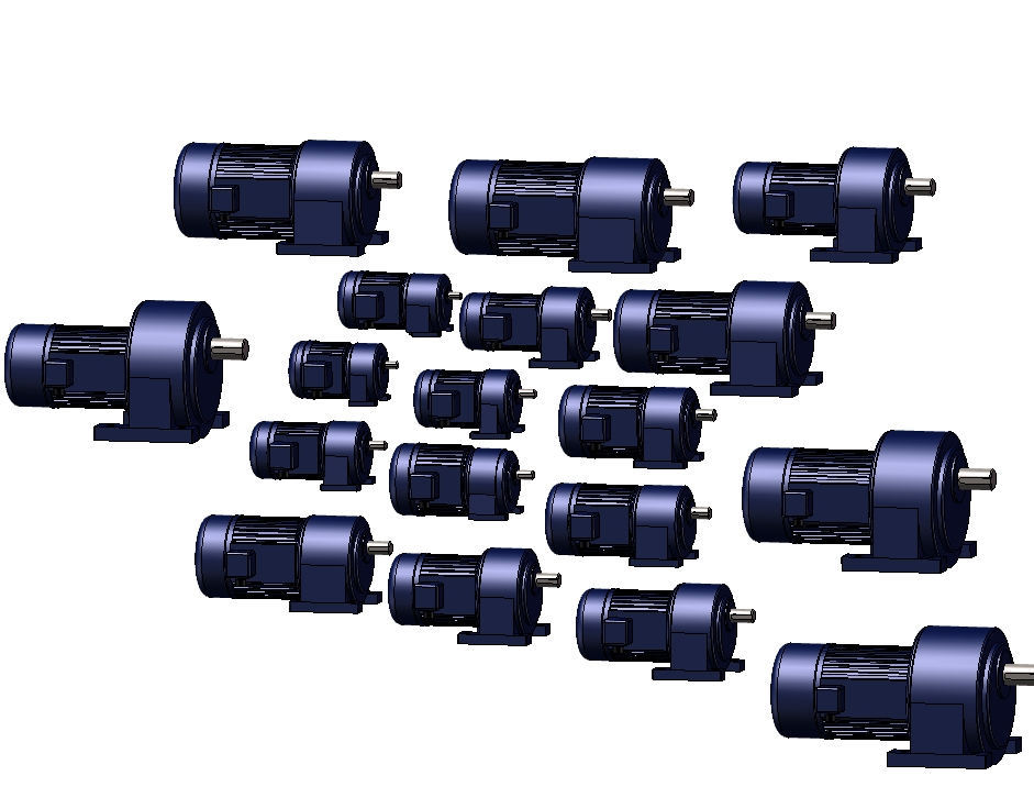 Z2713-18种CH-S-CH-SB三相铝壳马达减速机三维SW2017带参==486295=80