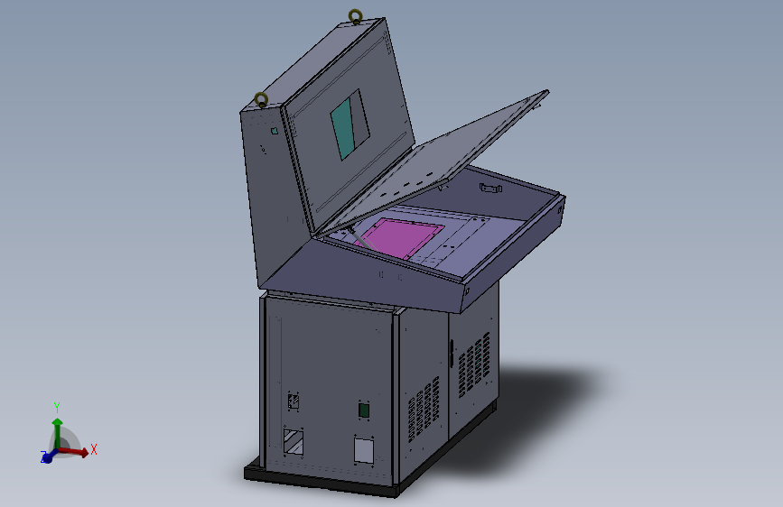 Z2557-琴式钣金操作台三维SW2018带参==612067=100