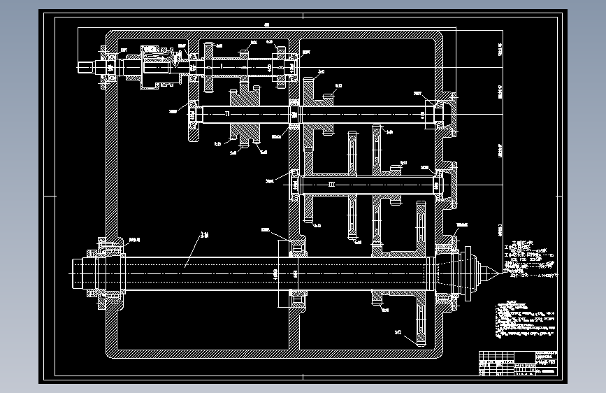 车床主轴箱设计（含cad图）
