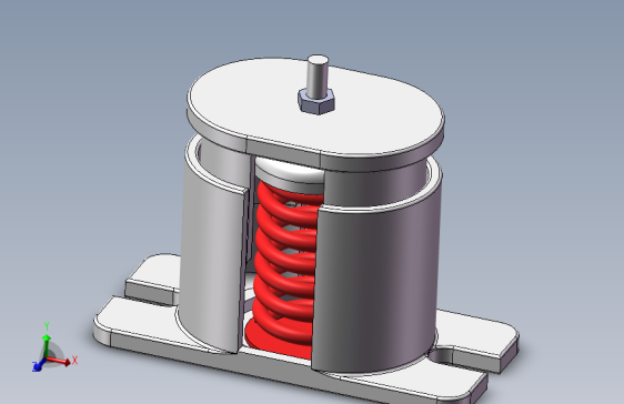 弹簧减震器模型图