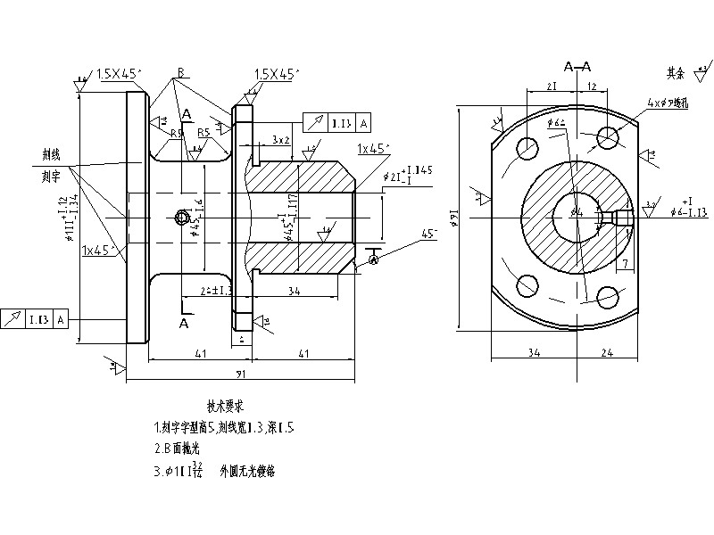 407 CA6140机床法兰盘（代号831004）设计（有cad源图）