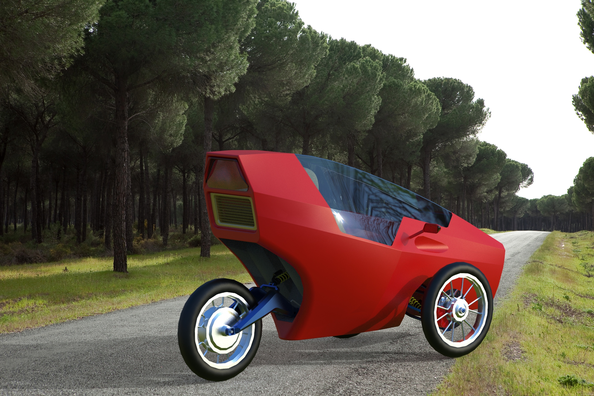 氢气驱动三轮车