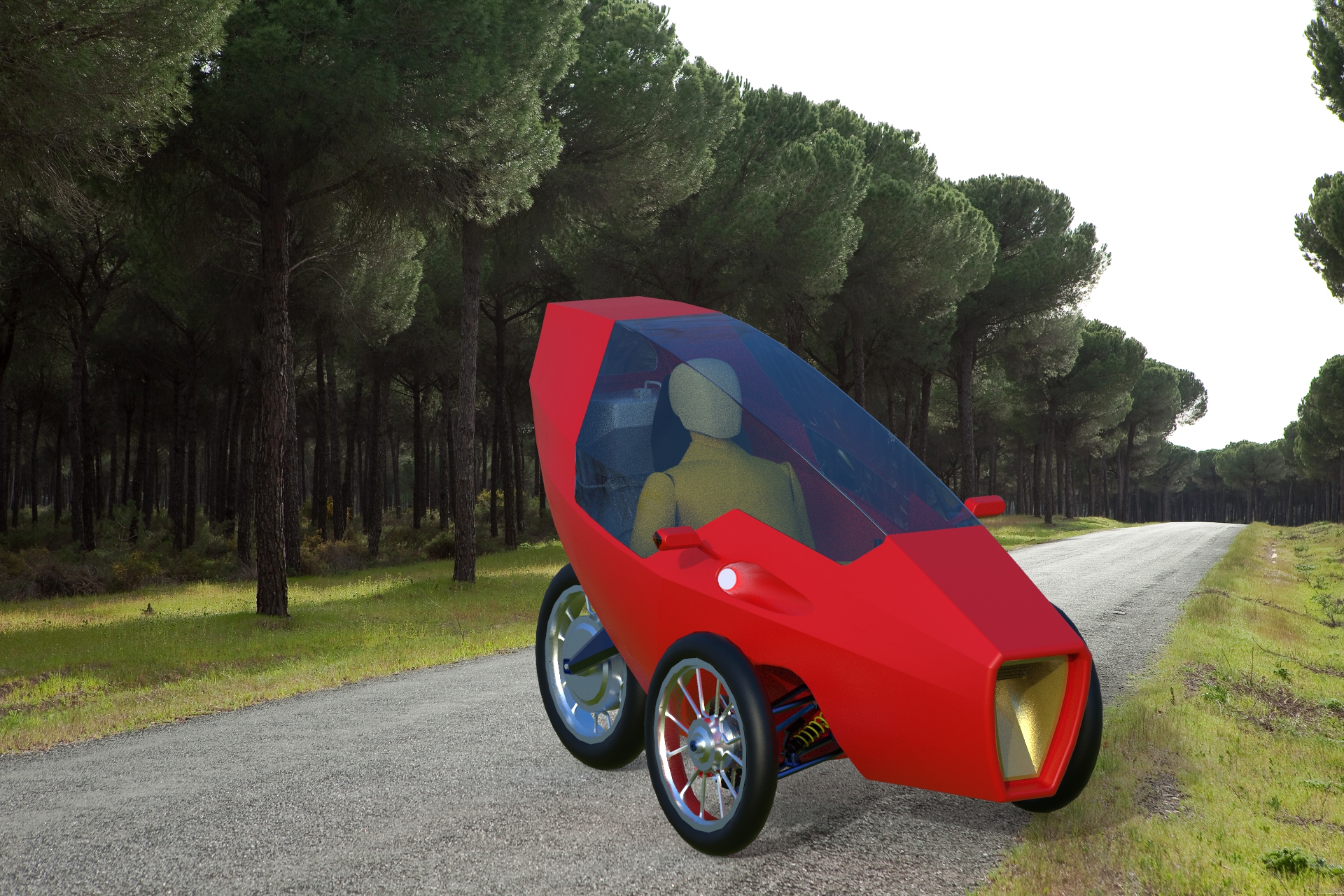 氢气驱动三轮车