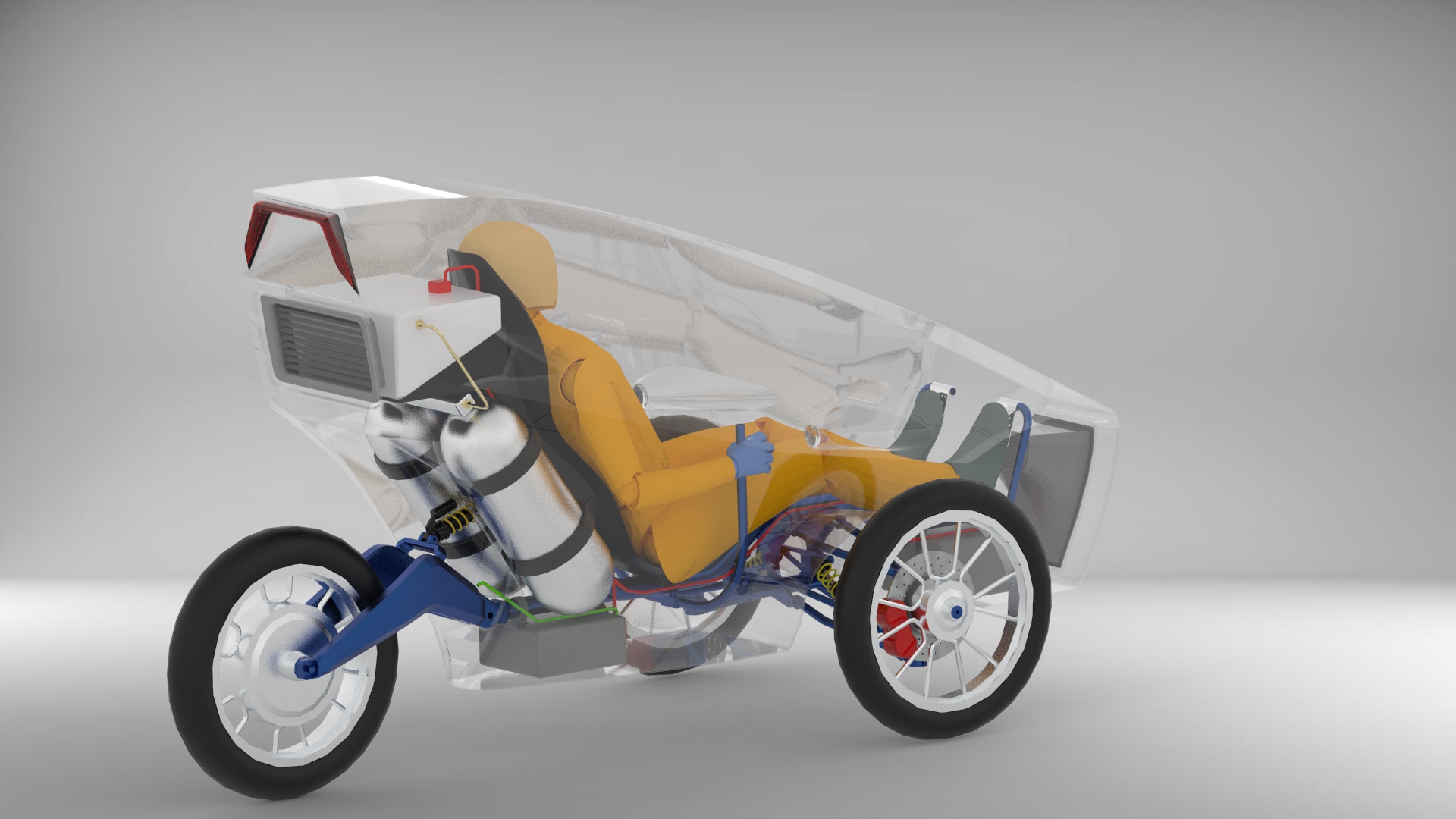 氢气驱动三轮车