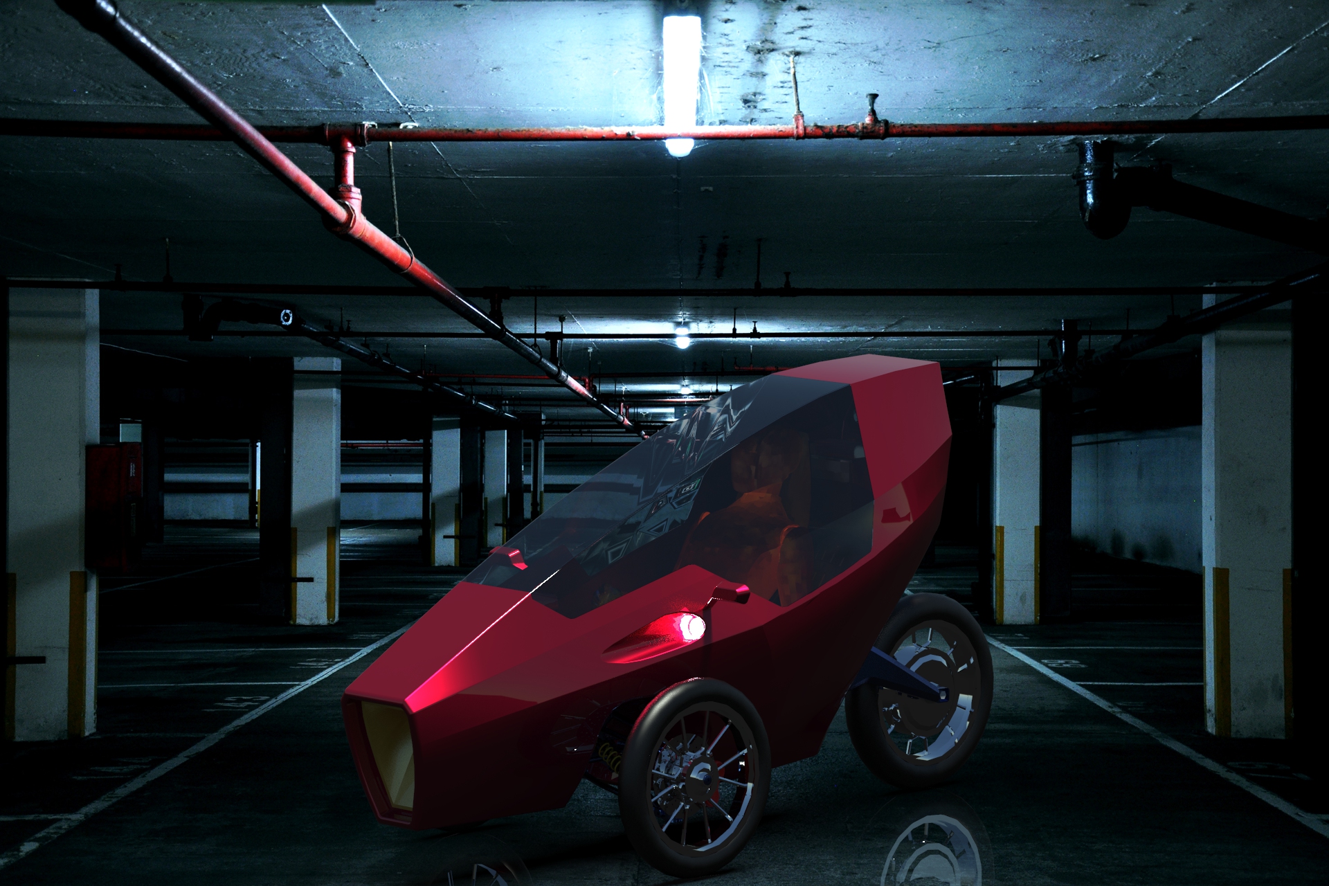 氢气驱动三轮车