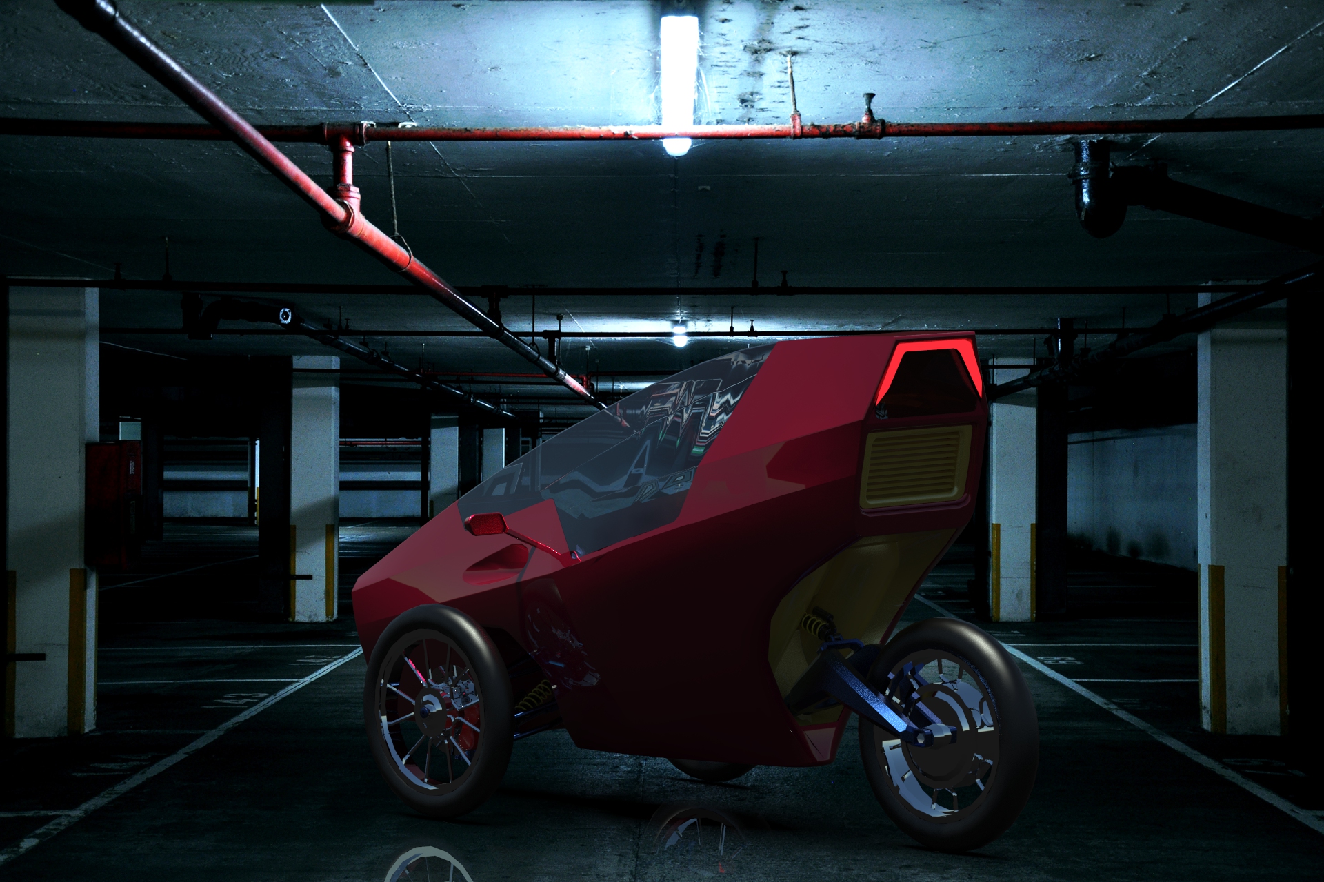 氢气驱动三轮车