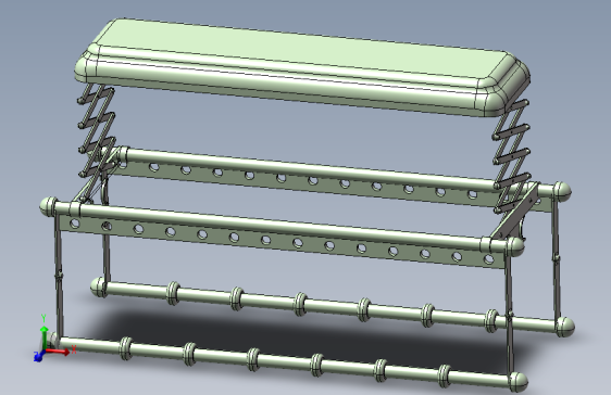 自动晾衣架三维模型