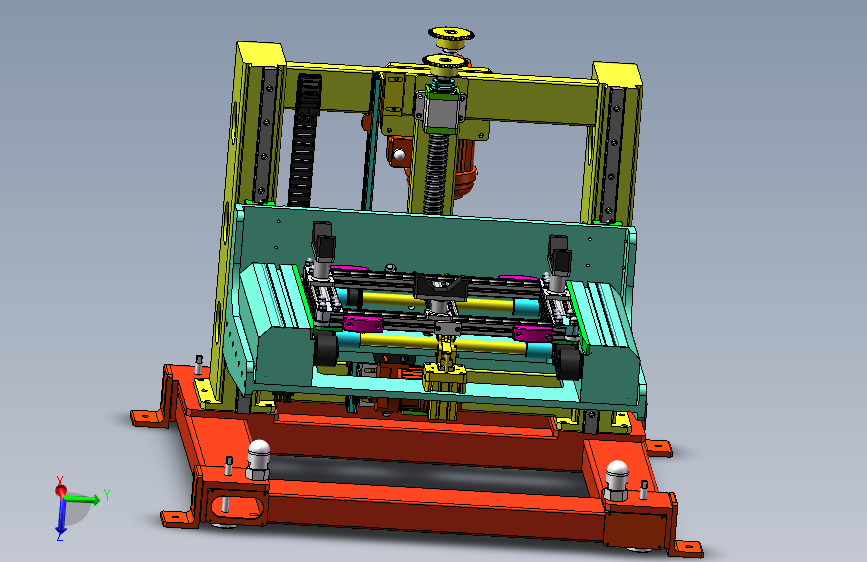 重型滚珠丝杆升降机3D数模图纸 Solidworks设计