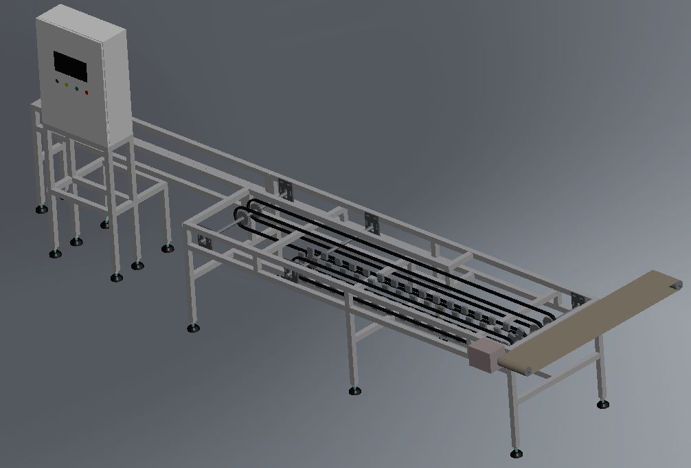 Empaquetadora输送机3D数模图纸 x_t格式