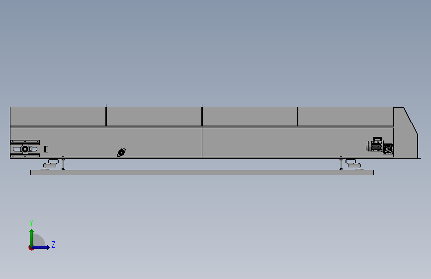 Flow weighing scale流量秤3D数模图纸 Solidworks设计 左侧视图