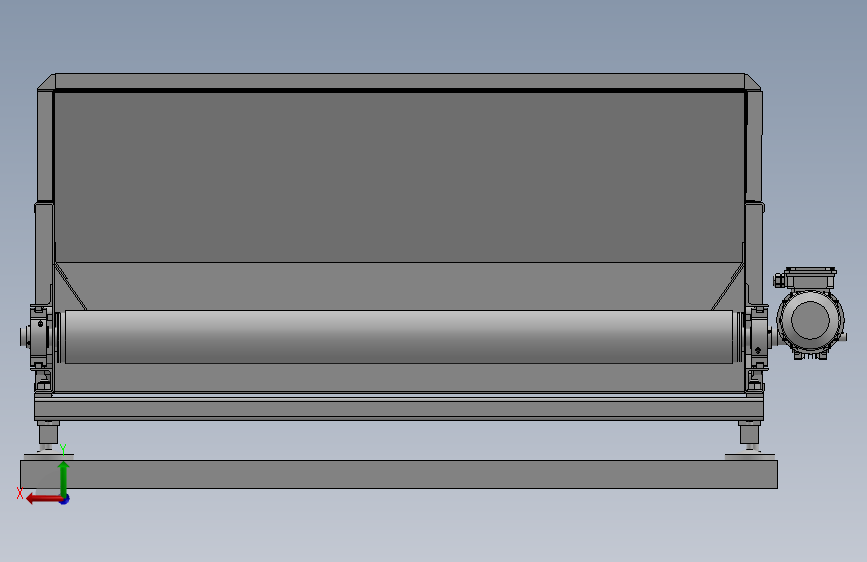 Flow weighing scale流量秤3D数模图纸 Solidworks设计 背面视图